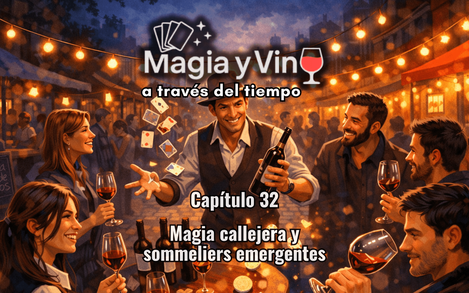Magia y Vino a través del tiempo - Capitulo 32 - Magia callejeja y sommeliers emergentes