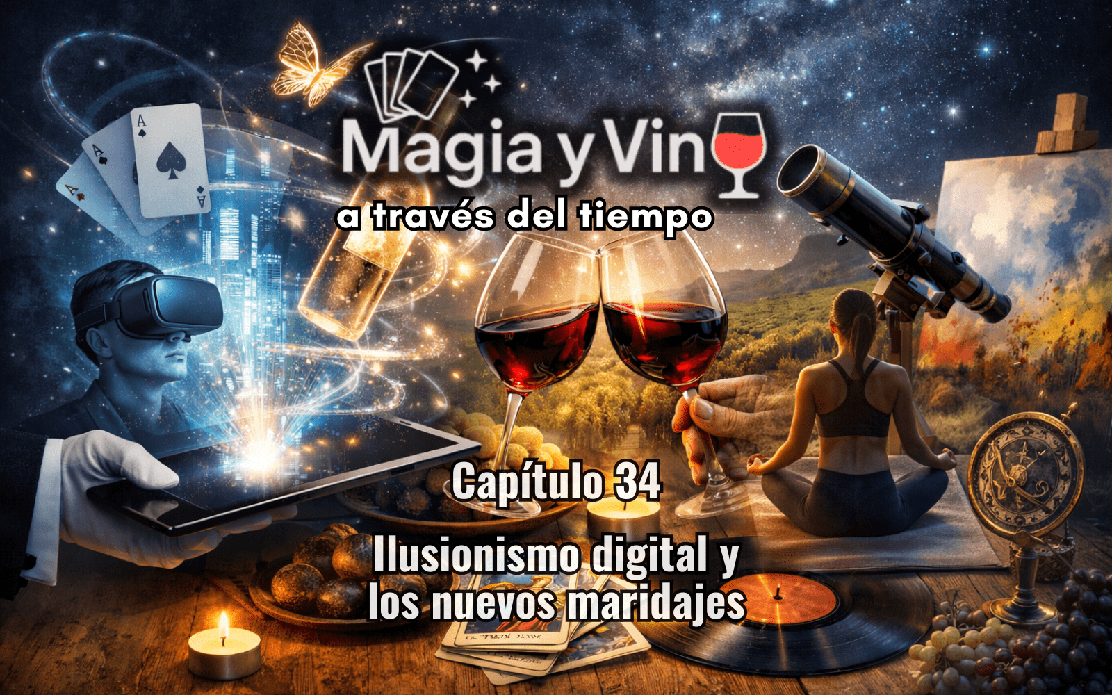 Magia y Vino a través del tiempo - Capitulo 34 - Ilusionismo digital y nuevos maridajes