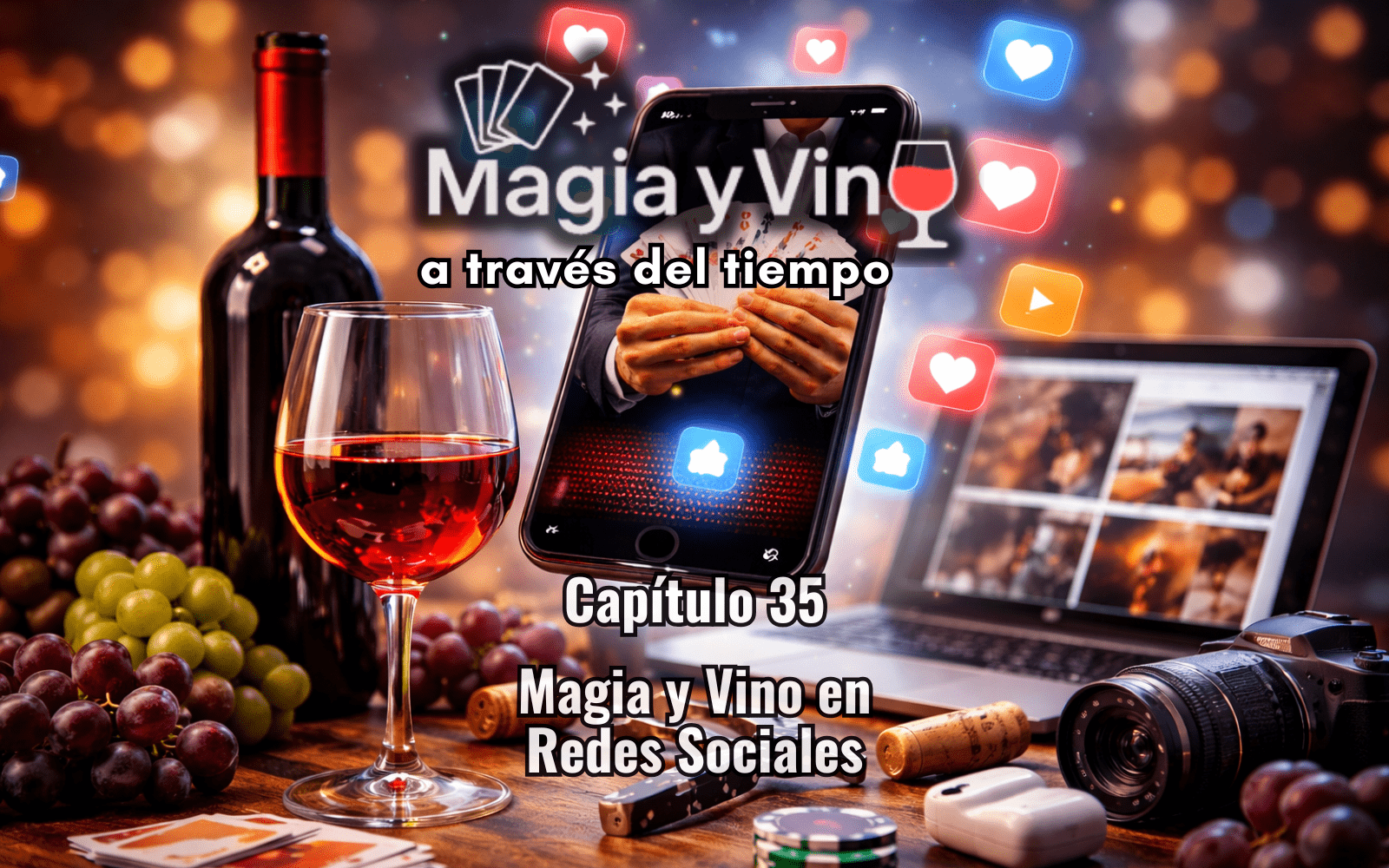 Magia y Vino a través del tiempo - Capitulo 35 - Magia y Vino en Redes Sociales