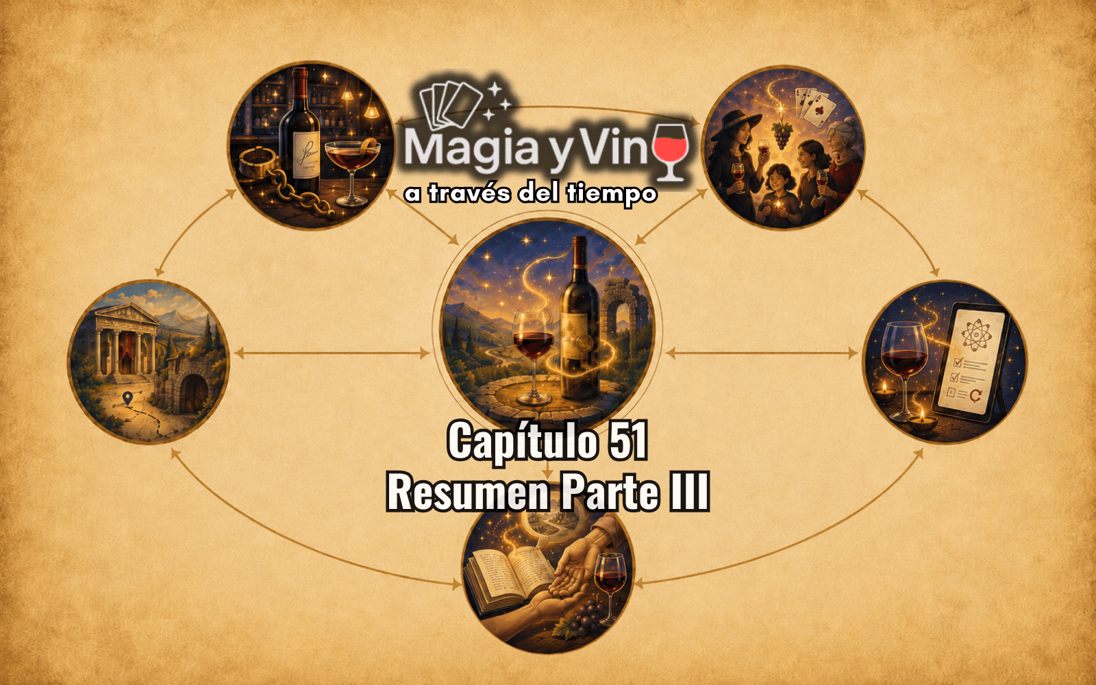 Magia y Vino a través del tiempo - Capitulo 51 - Resumen Parte III final